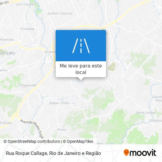 Rua Roque Callage mapa