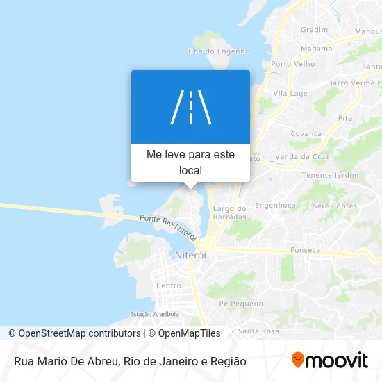 Rua Mario De Abreu mapa