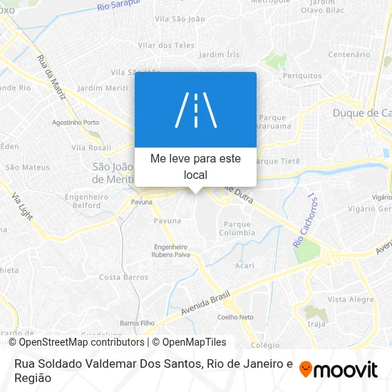 Rua Soldado Valdemar Dos Santos mapa