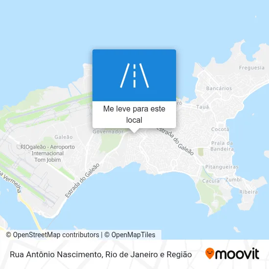 Rua Antônio Nascimento mapa
