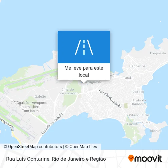 Rua Luís Contarine mapa