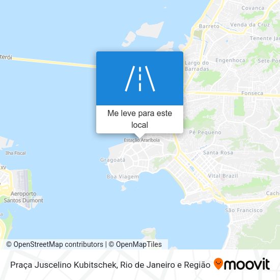 Praça Juscelino Kubitschek mapa