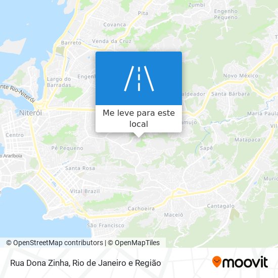 Rua Dona Zinha mapa