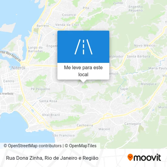 Rua Dona Zinha mapa