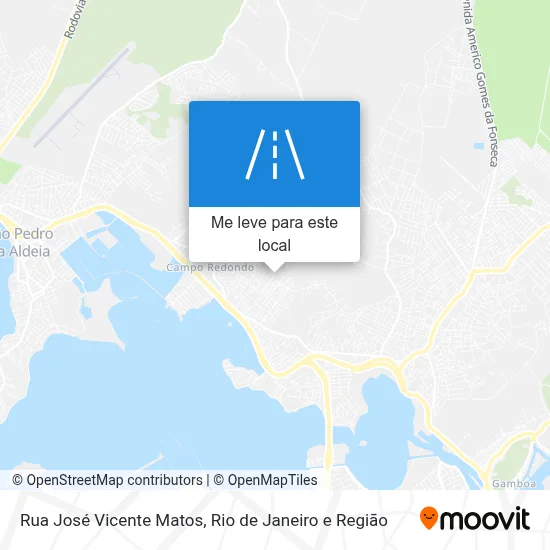 Rua José Vicente Matos mapa