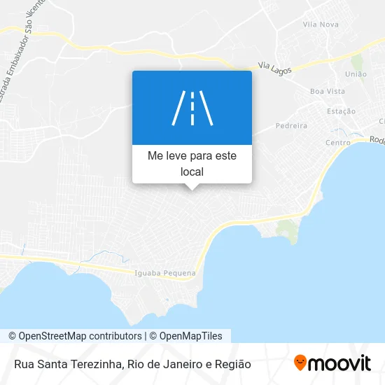 Rua Santa Terezinha mapa