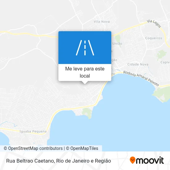 Rua Beltrao Caetano mapa