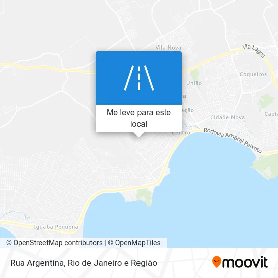 Rua Argentina mapa