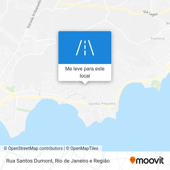 Rua Santos Dumont mapa
