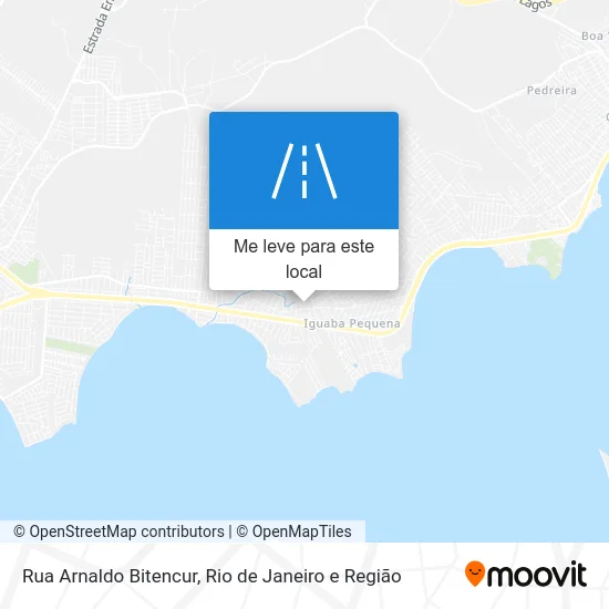 Rua Arnaldo Bitencur mapa