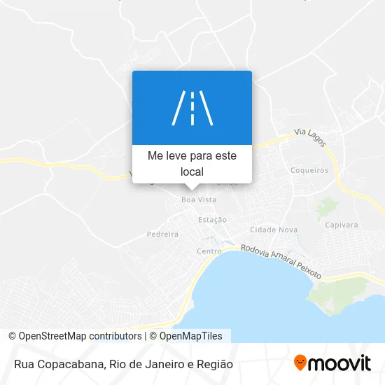 Rua Copacabana mapa