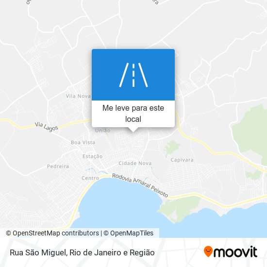 Rua São Miguel mapa