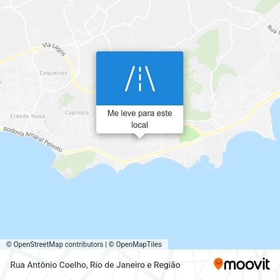 Rua Antônio Coelho mapa