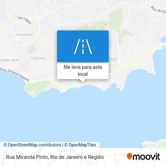 Rua Miranda Pinto mapa