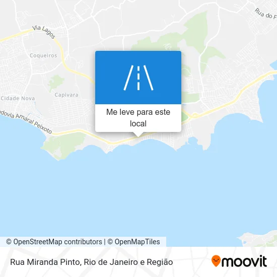 Rua Miranda Pinto mapa