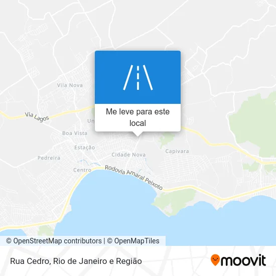 Rua Cedro mapa
