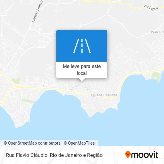 Rua Flavio Cláudio mapa