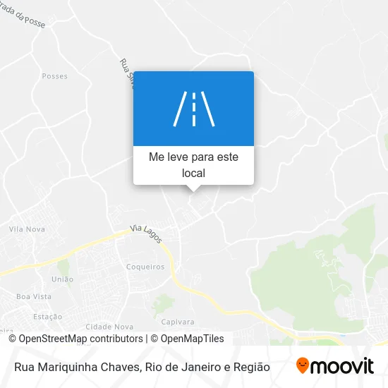 Rua Mariquinha Chaves mapa