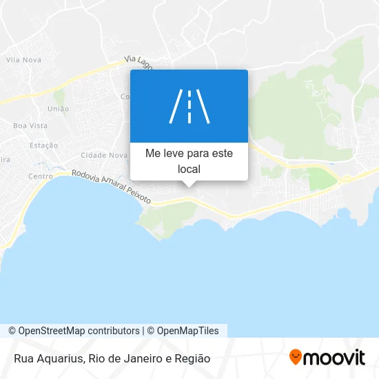 Rua Aquarius mapa