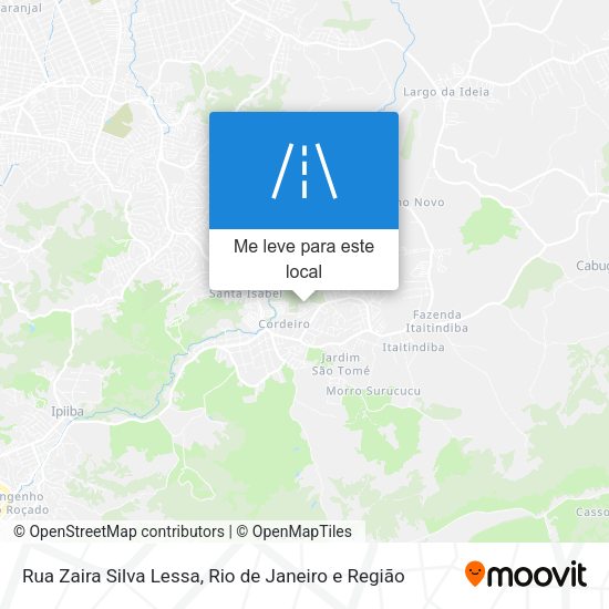 Rua Zaira Silva Lessa mapa