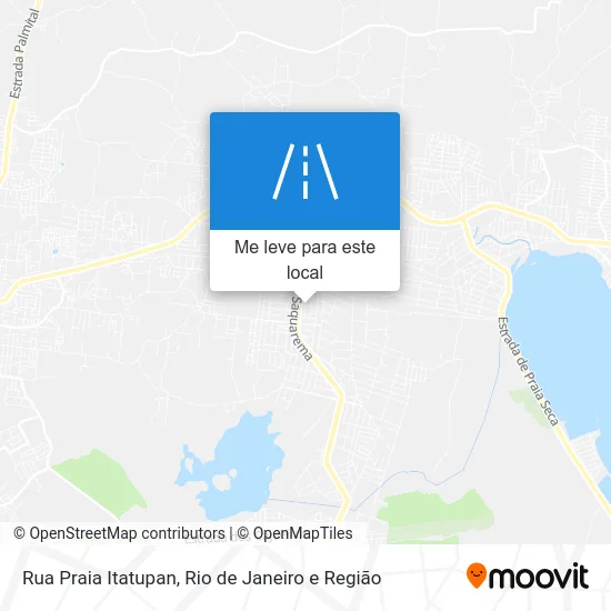 Rua Praia Itatupan mapa