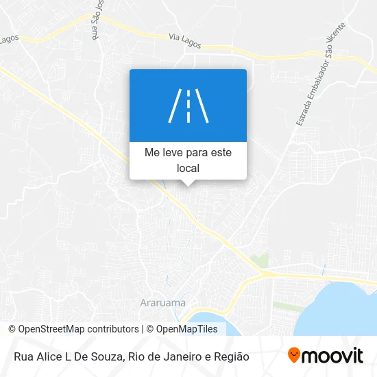 Rua Alice L De Souza mapa