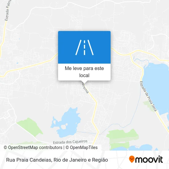 Rua Praia Candeias mapa