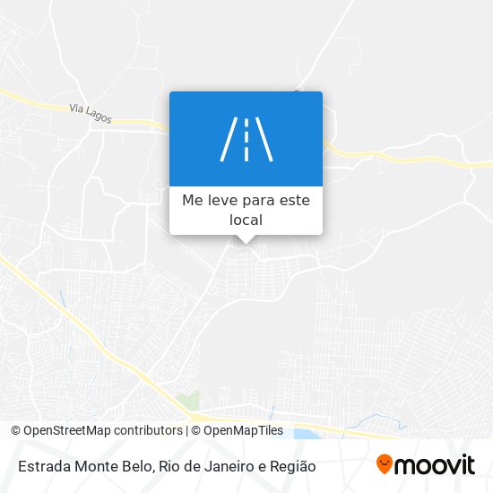 Estrada Monte Belo mapa