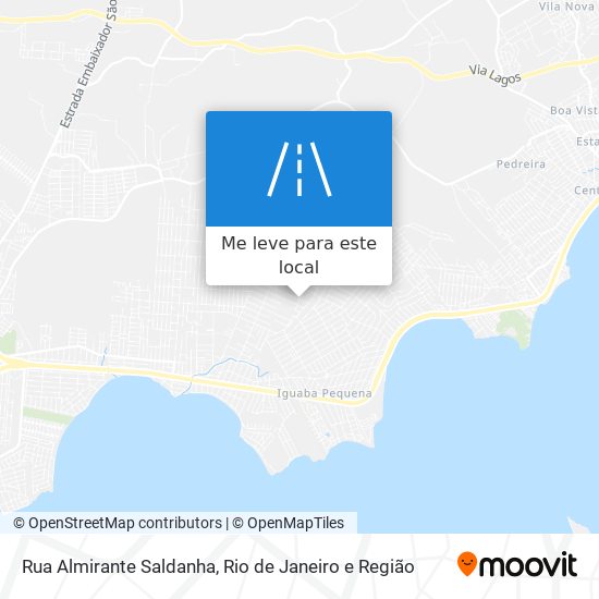 Rua Almirante Saldanha mapa