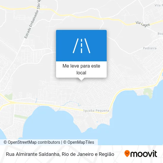 Rua Almirante Saldanha mapa