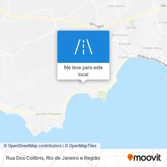 Rua Dos Colibris mapa