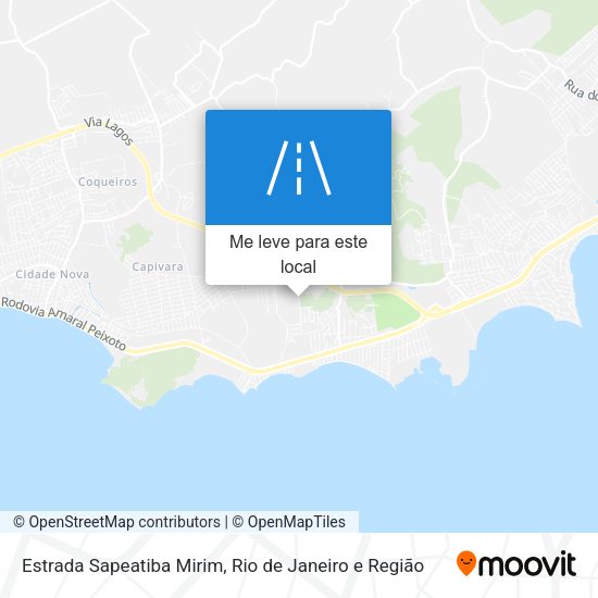 Estrada Sapeatiba Mirim mapa