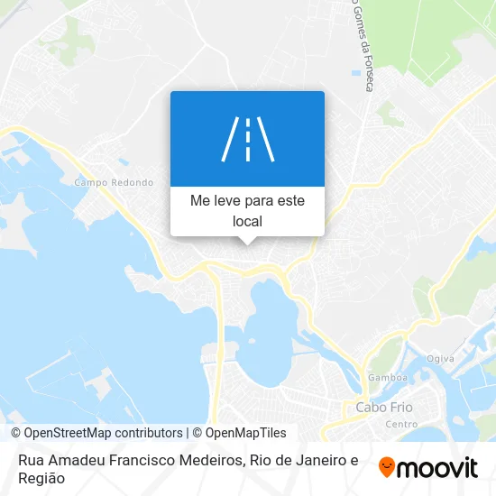 Rua Amadeu Francisco Medeiros mapa