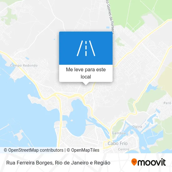 Rua Ferreira Borges mapa