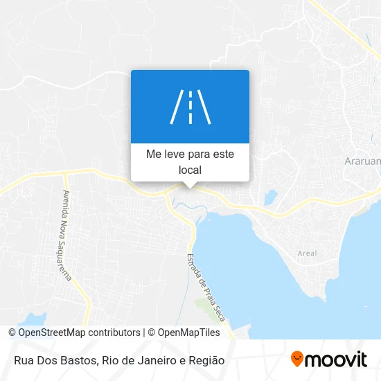 Rua Dos Bastos mapa