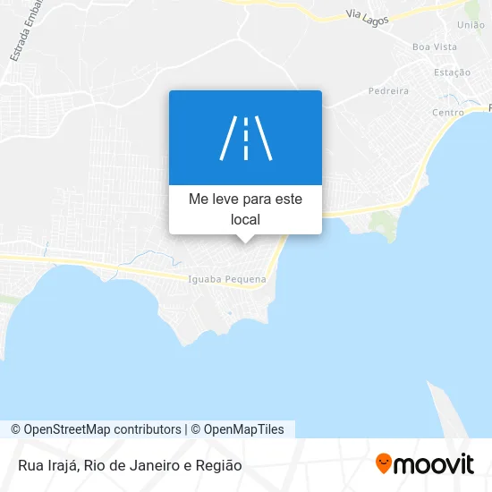 Rua Irajá mapa