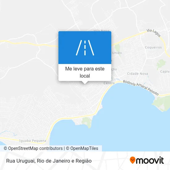 Rua Uruguai mapa