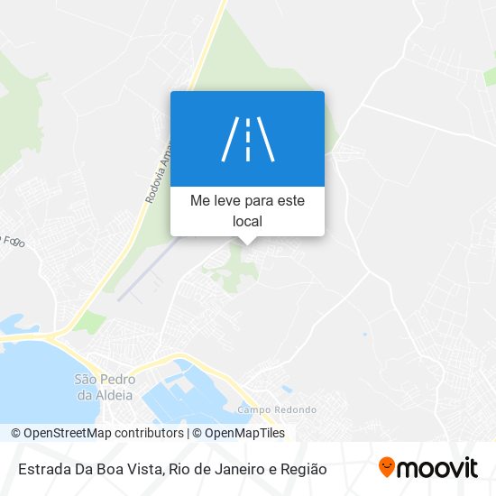 Estrada Da Boa Vista mapa