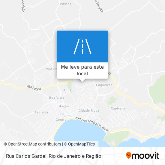 Rua Carlos Gardel mapa