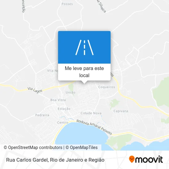 Rua Carlos Gardel mapa
