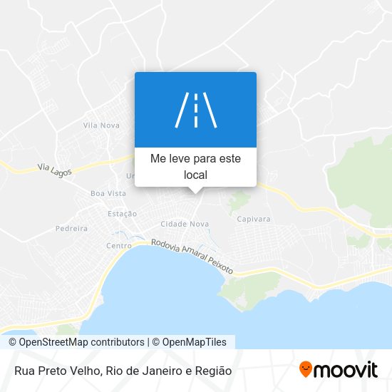 Rua Preto Velho mapa
