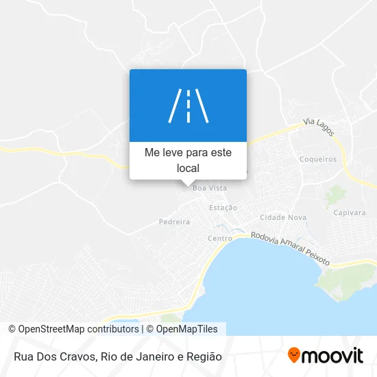 Rua Dos Cravos mapa