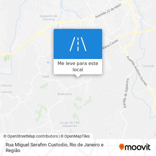 Rua Miguel Serafim Custodio mapa