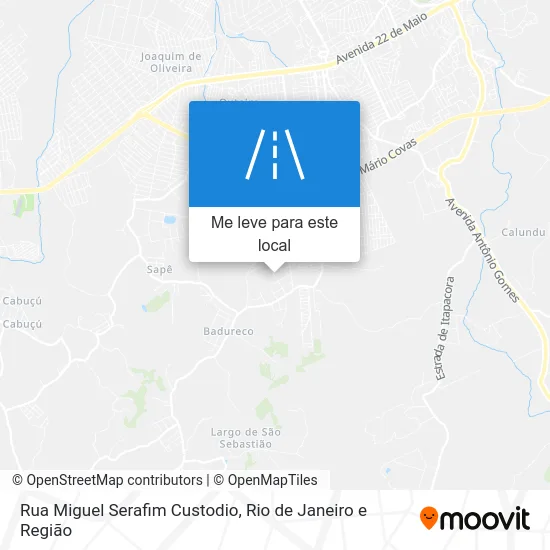 Rua Miguel Serafim Custodio mapa