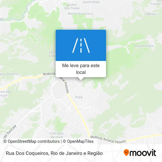 Rua Dos Coqueiros mapa