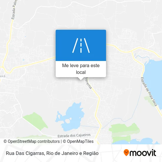 Rua Das Cigarras mapa