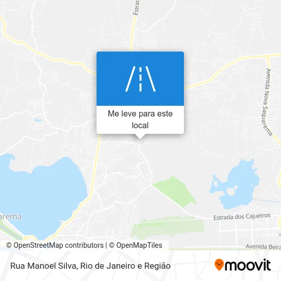 Rua Manoel Silva mapa