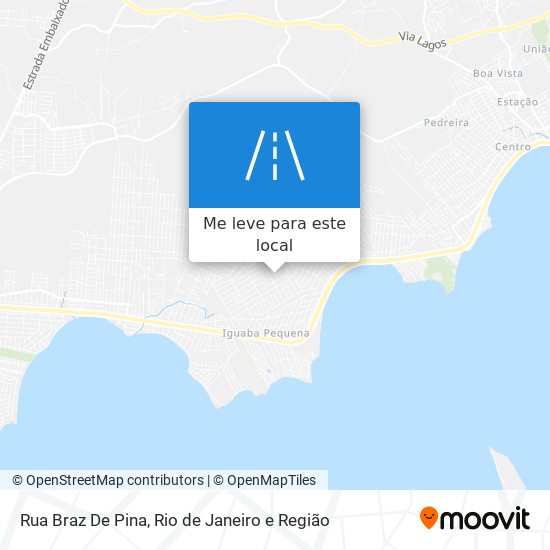 Rua Braz De Pina mapa