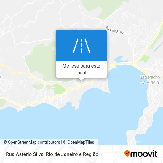 Rua Asterio Silva mapa