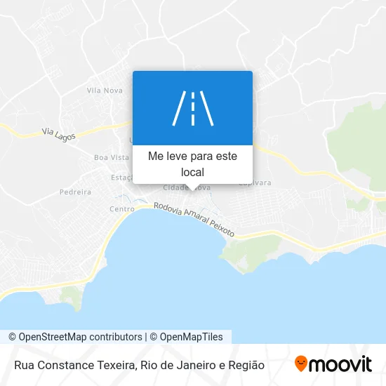 Rua Constance Texeira mapa